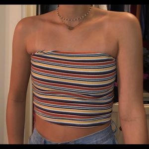 Striped crop top
